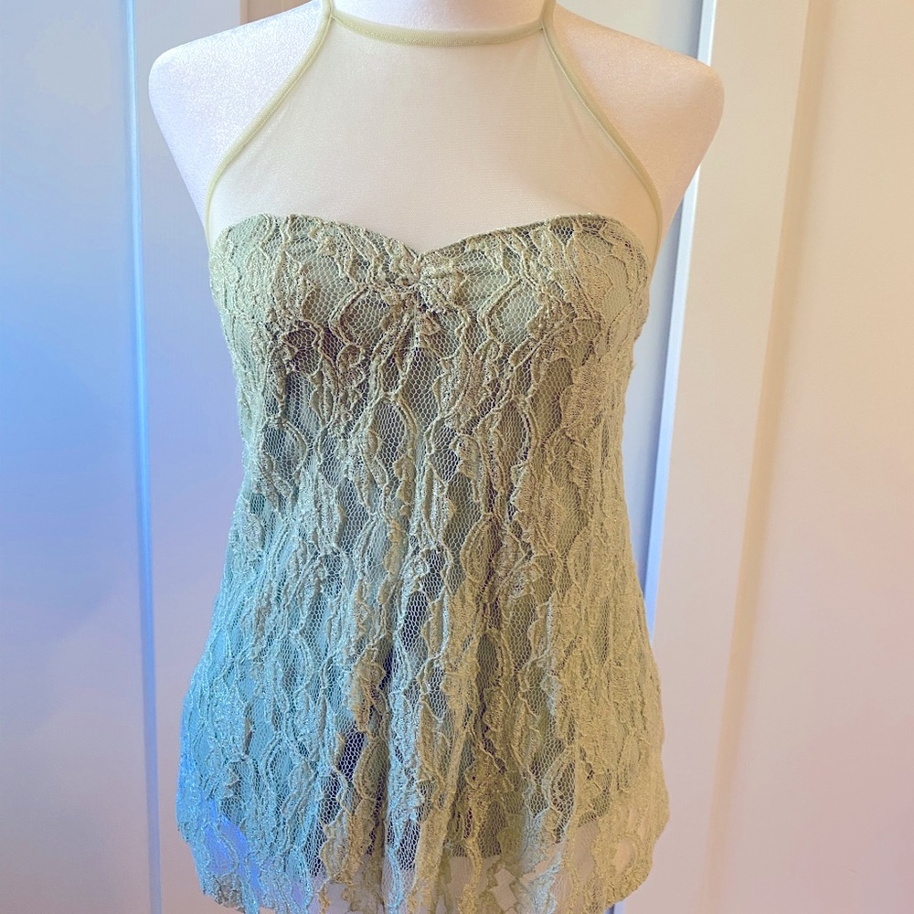 Kimchi blue lace shirt MINT color size small